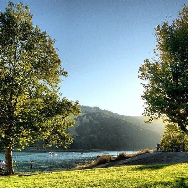 Lake Del Valle Regional Park 8miles from our house.