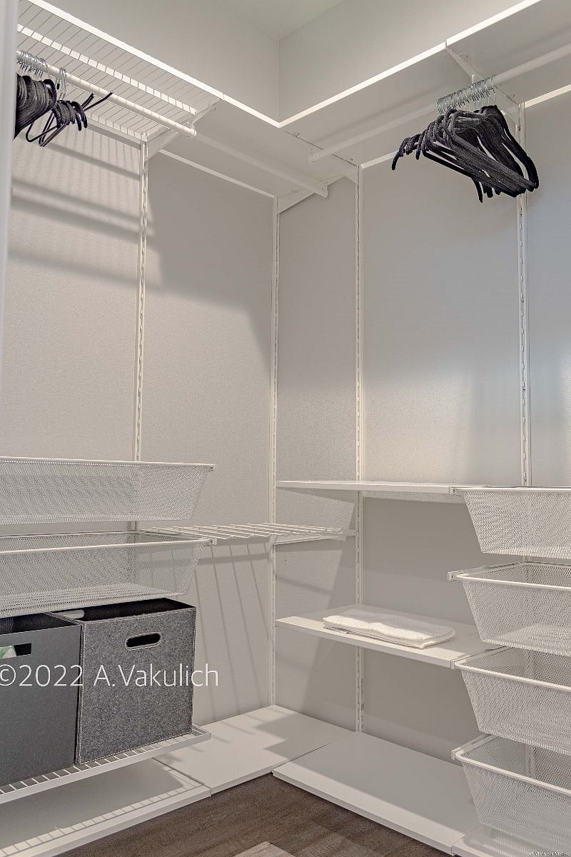 Master walk-in closet