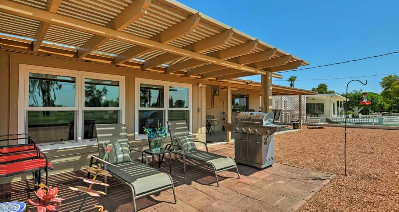 Relax on the patio.