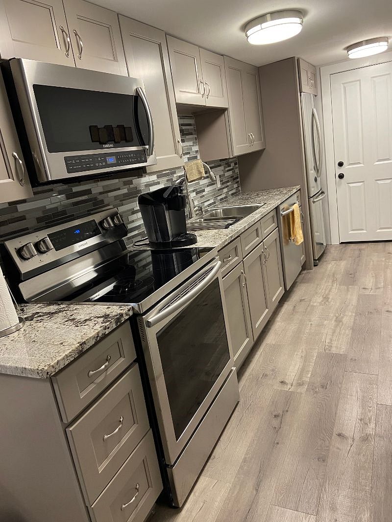 Full galley kitchen