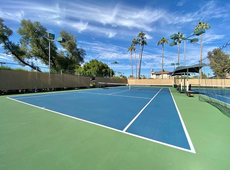 Tennis and pickleball courts are close by and part of the many Dopson Ranch amenities.