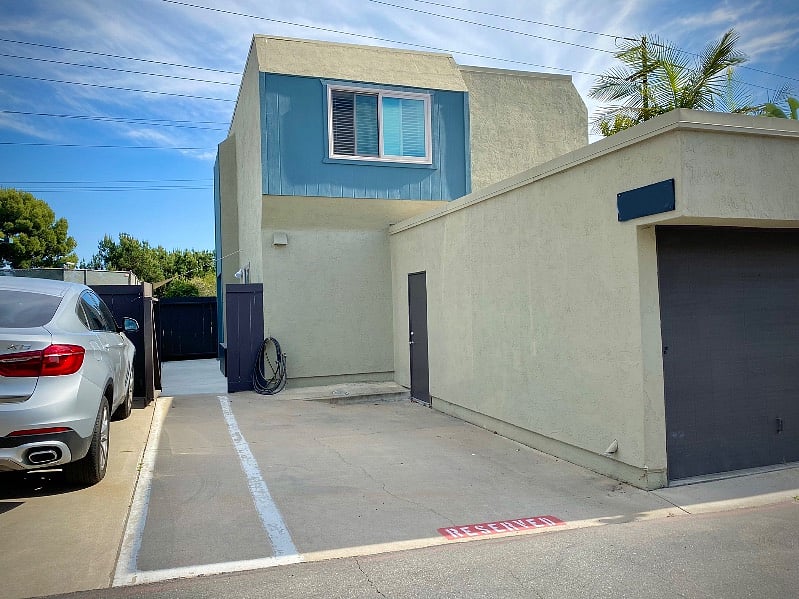 Reserved parking spot directly behind the home