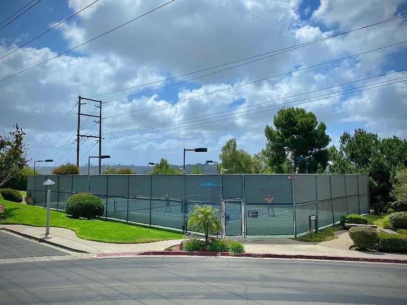 Community tennis court