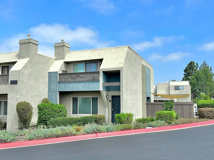 Home is a 2-story end unit, with one shared wall, nobody above or below us