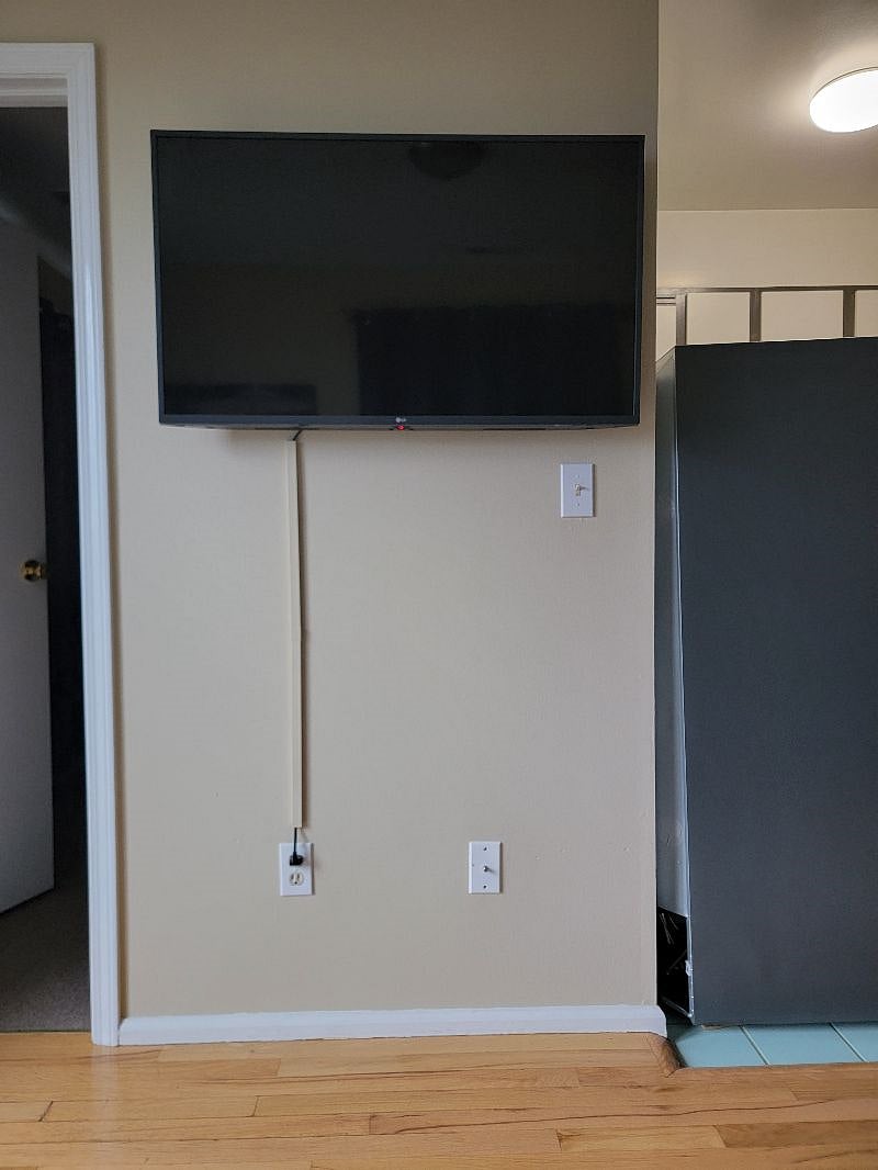 43" LG smart TV in the living room
