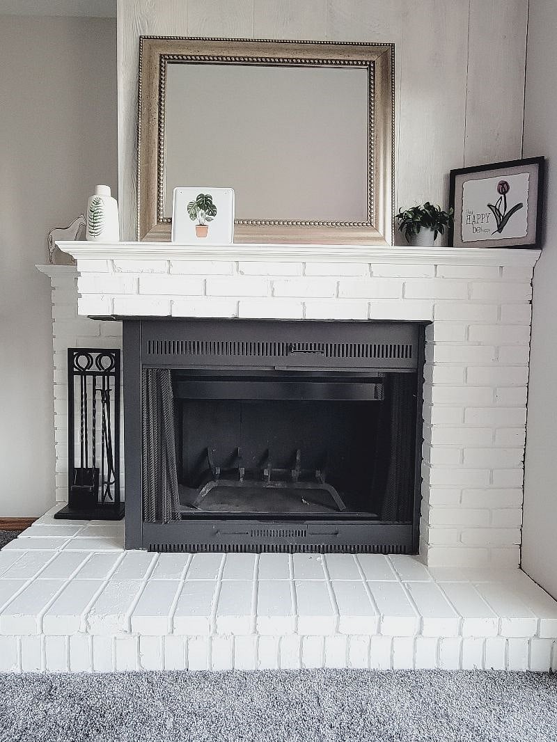 Wood burning fireplace
