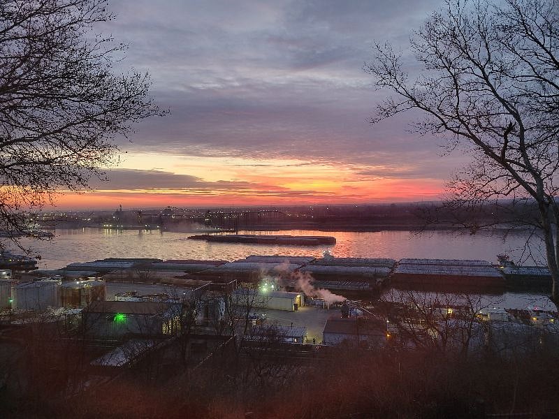 Sunrise from the master bedroom