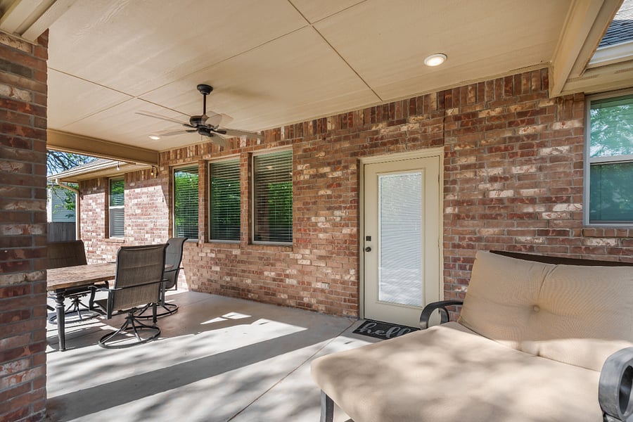 Covered Patio Perfect for Relaxing