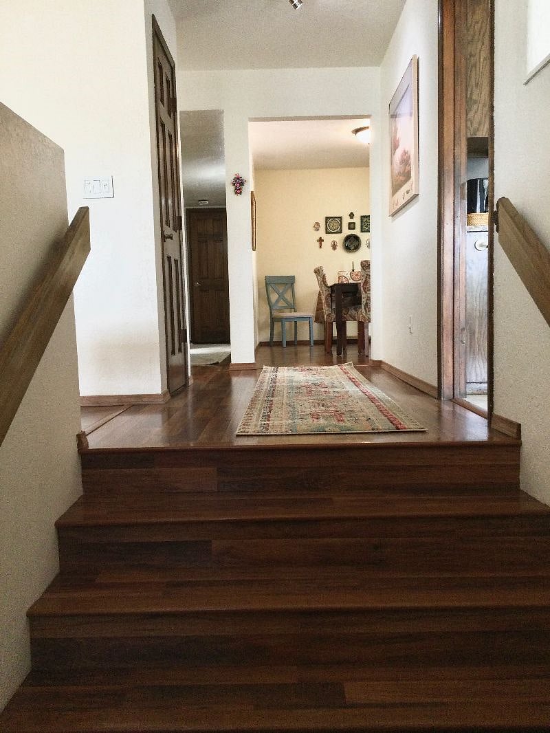 Entering from the front door