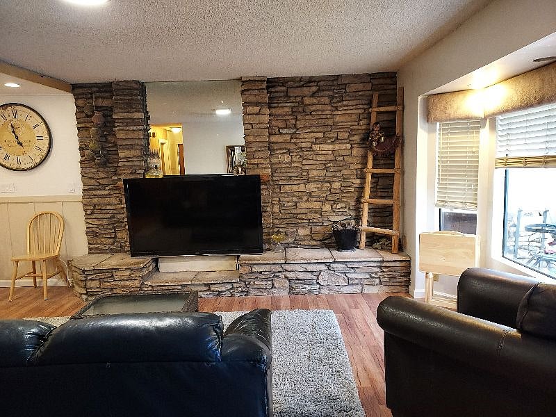 living room with TV