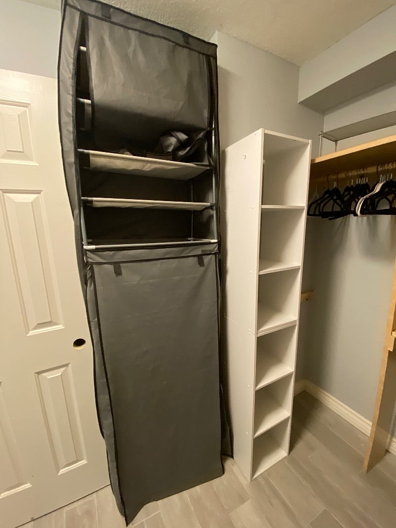 Master Suite 1 Closet
floor to ceiling shoe rack