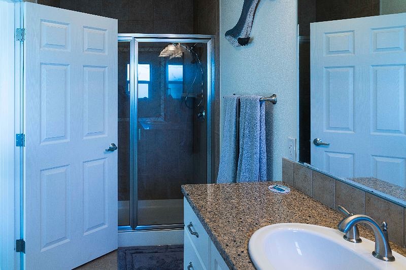 Downstairs shower