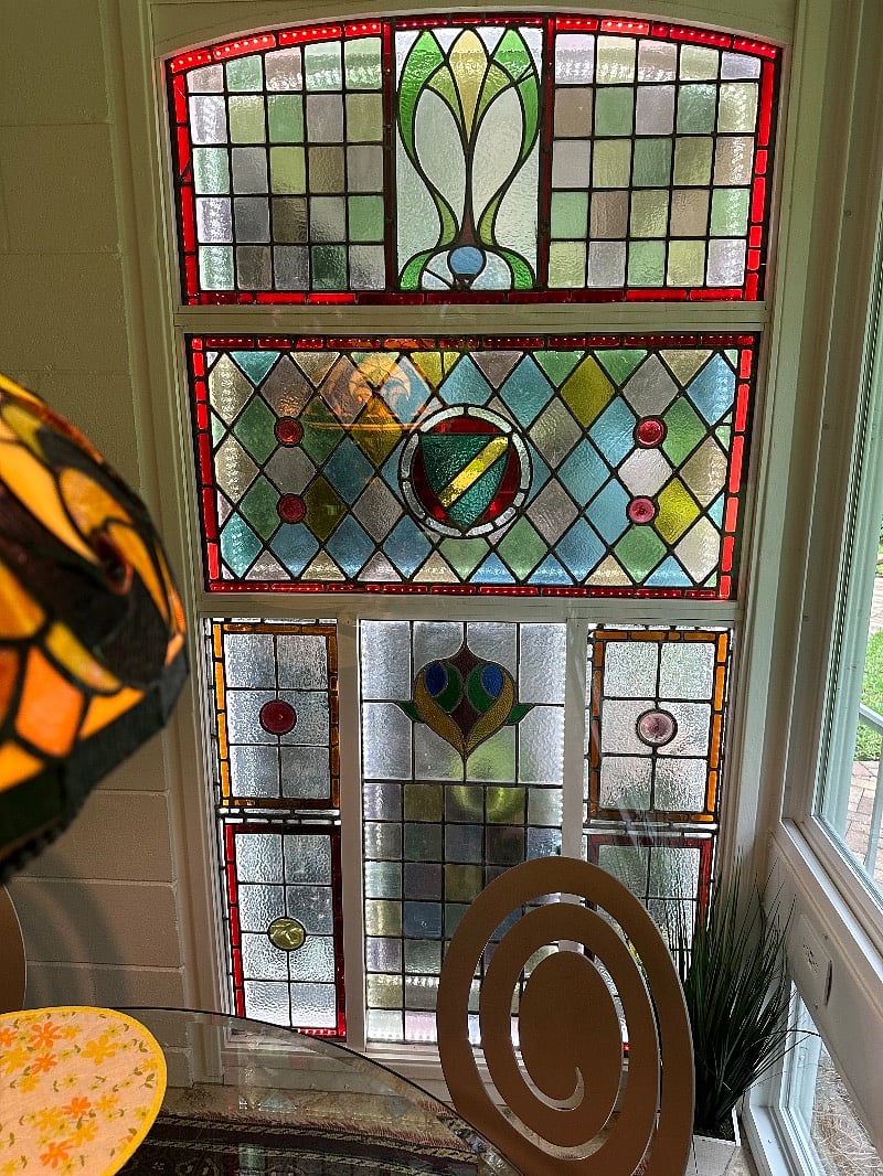 Did I mention a beautiful Stainglass window in the garden sunroom.,the place to enjoy. 