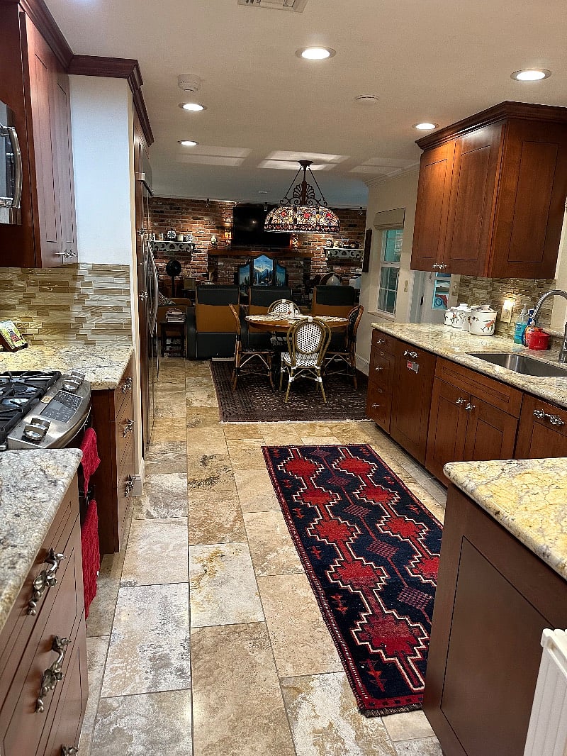 Countertops, extra deep for food preparation