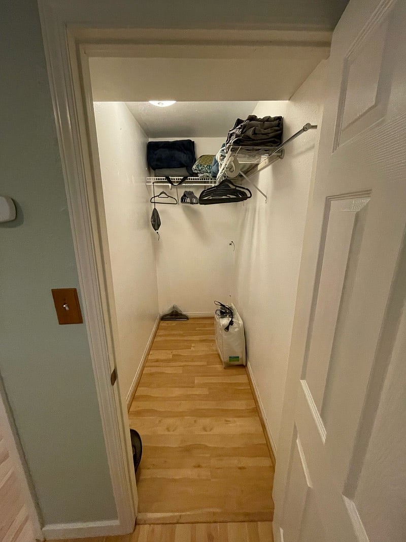 Large bedroom closet.