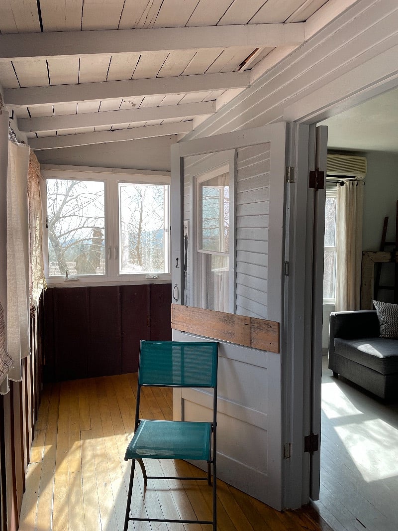 sunporch living room entrance.