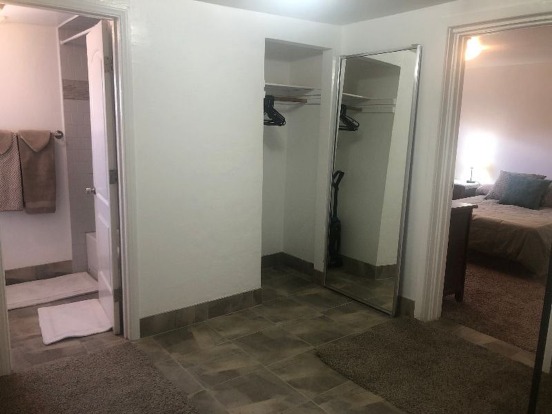 view from first walking into private rooms