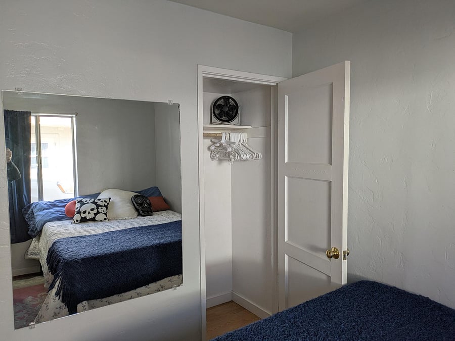 closet in cozy room