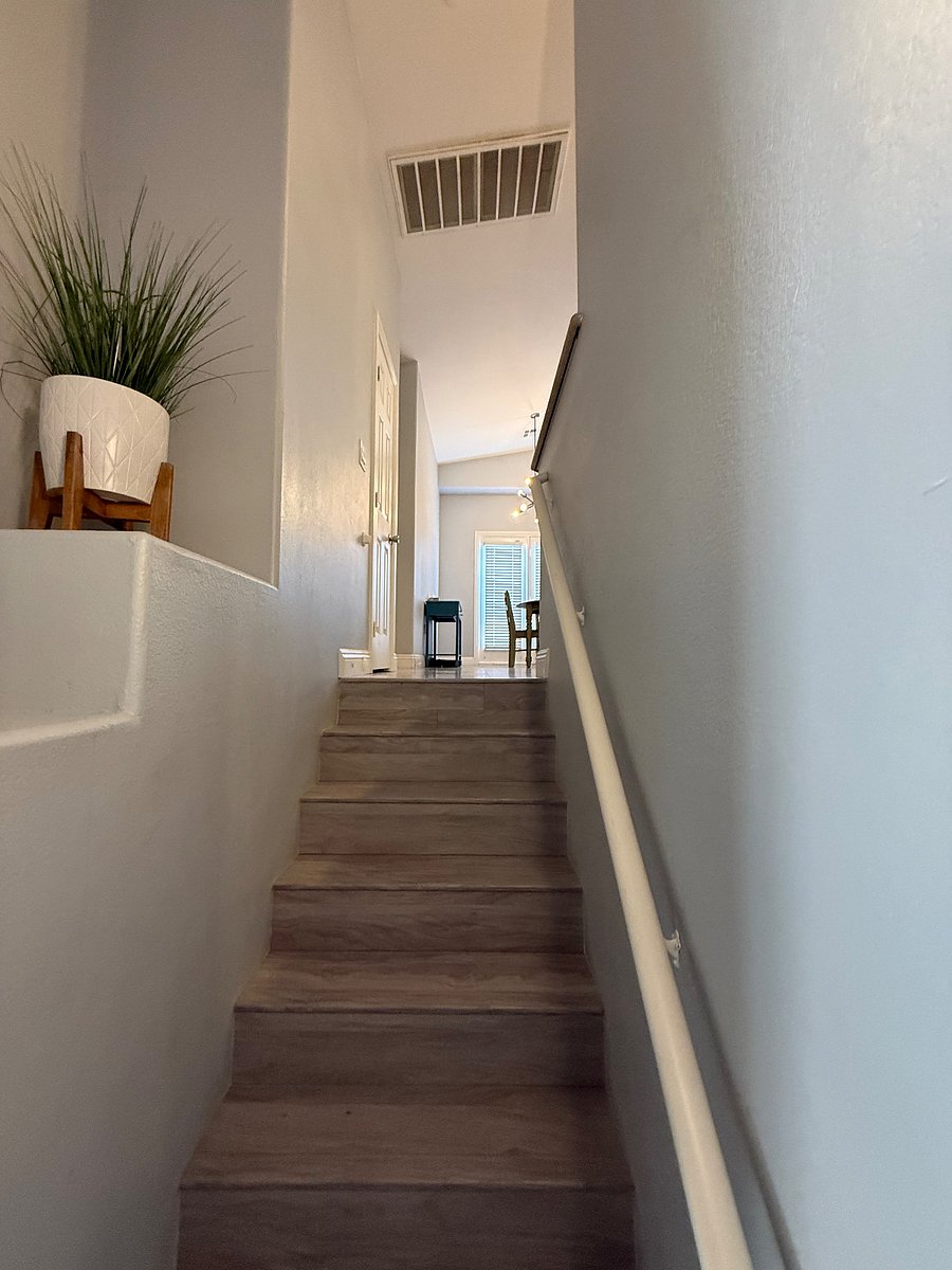 Unit is upstairs.