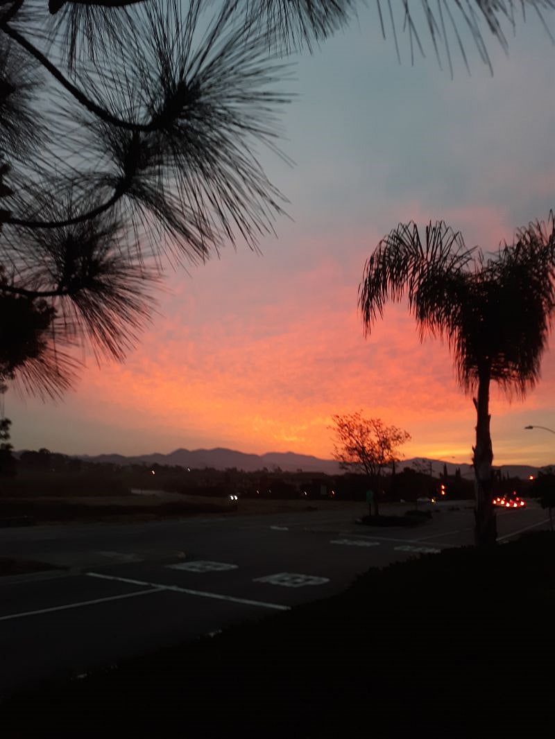 sunset from patio. This could be your home while on assignment in SD!