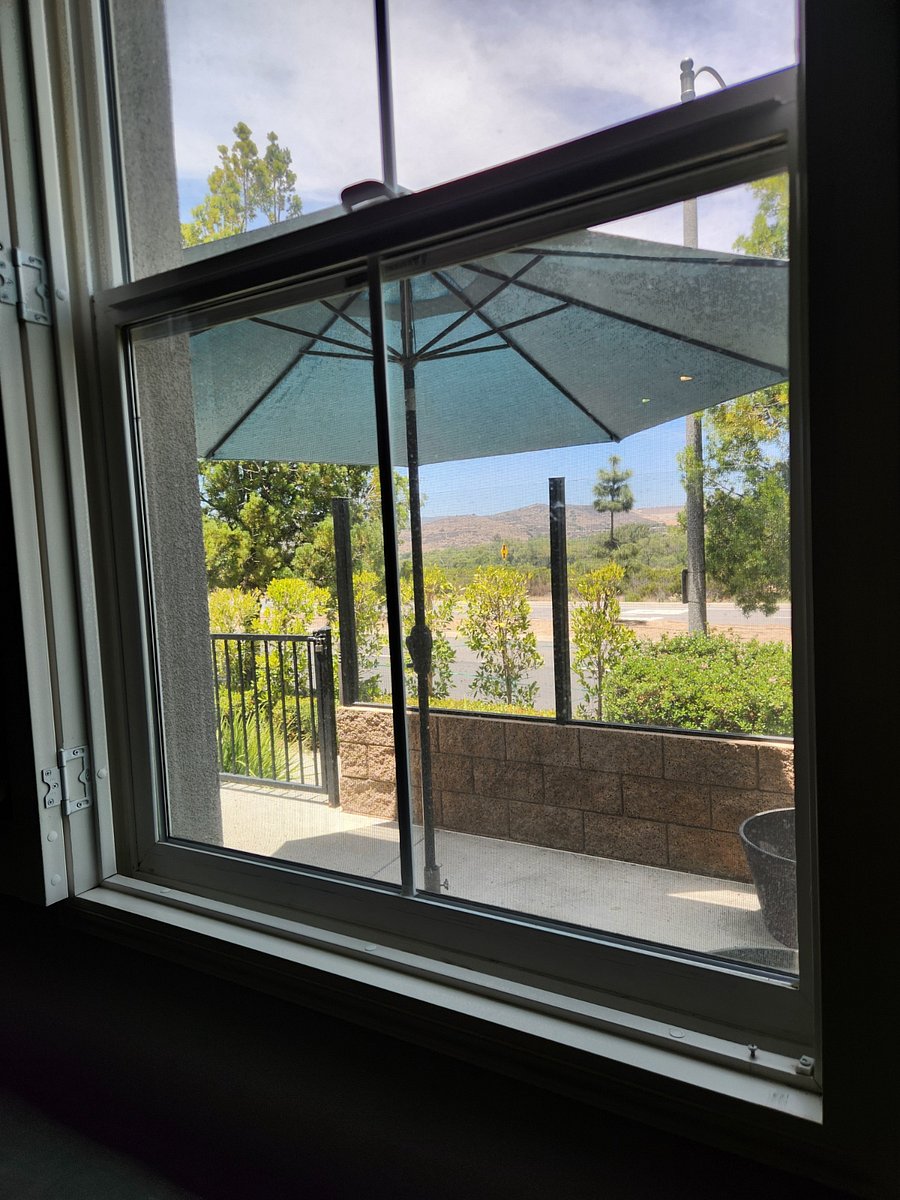 Patio from living room couch