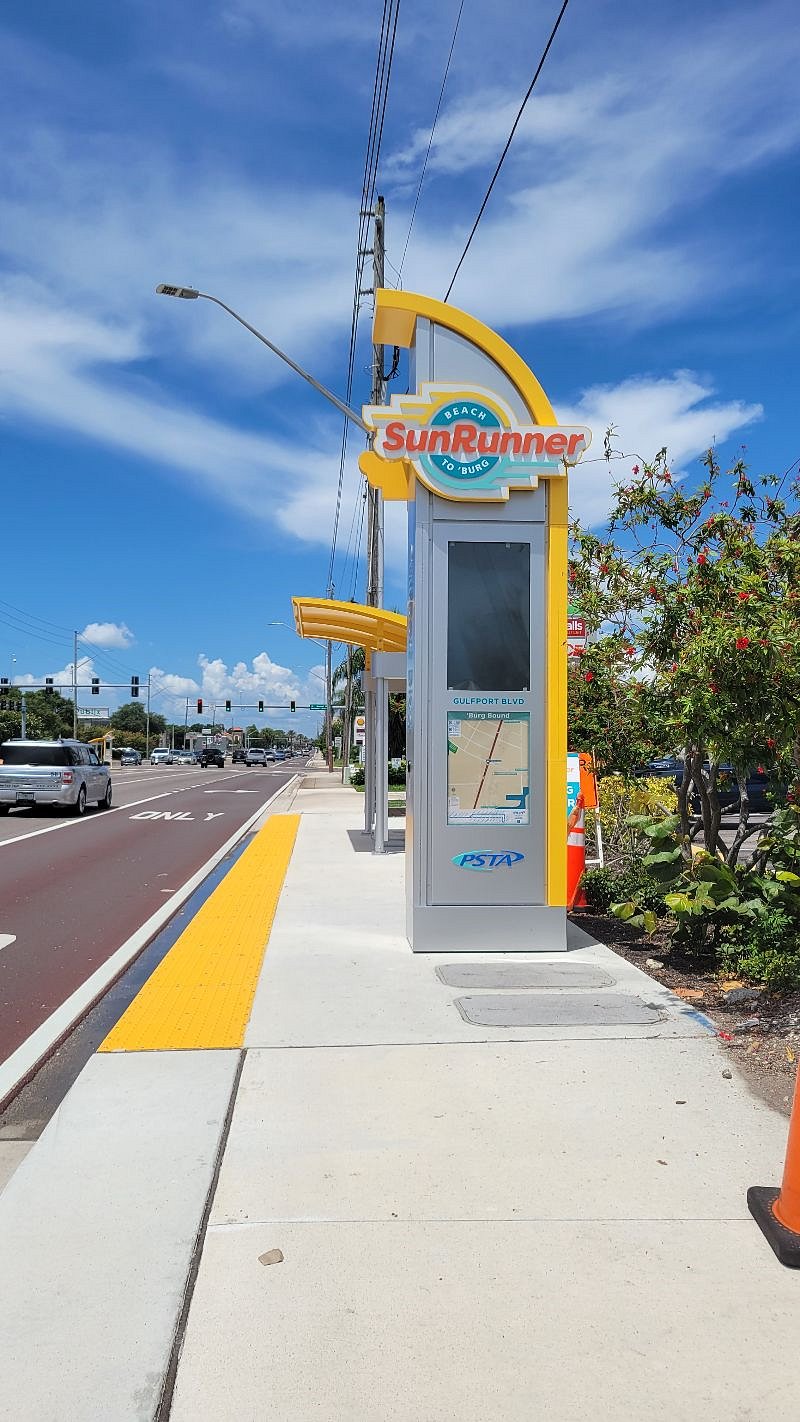 10 min walk to the bus stop