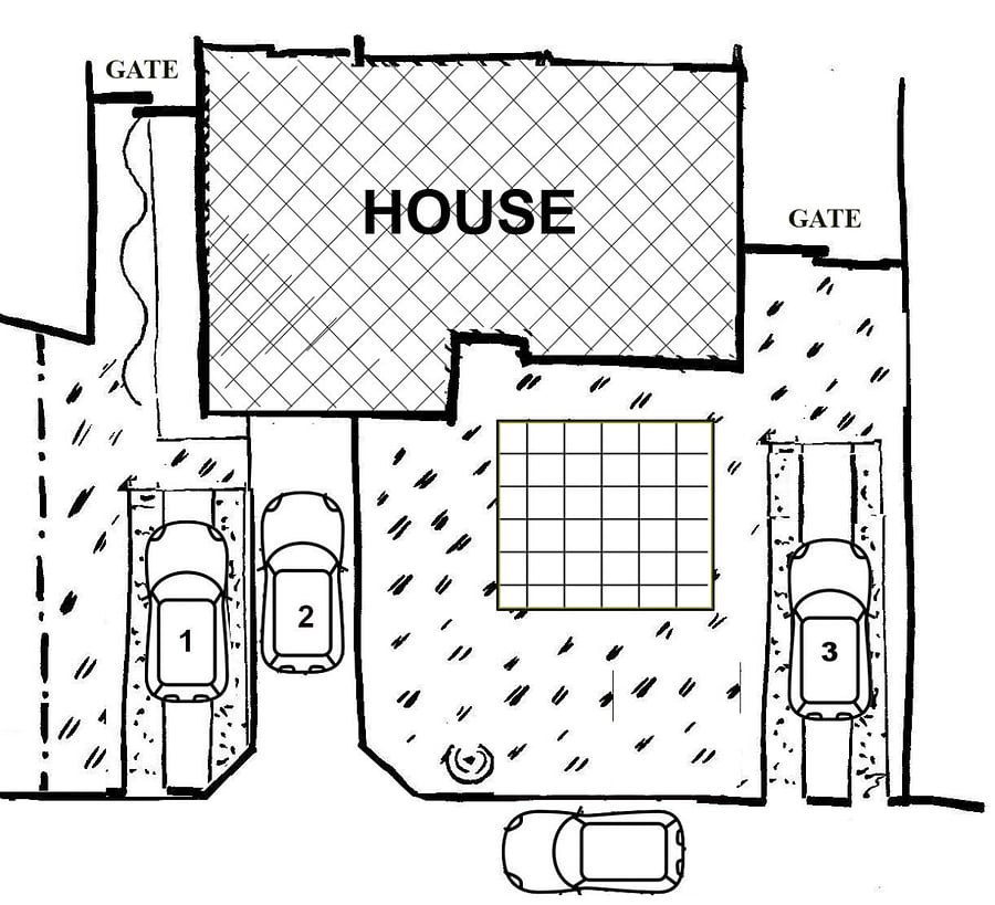 Parking spots 2&3