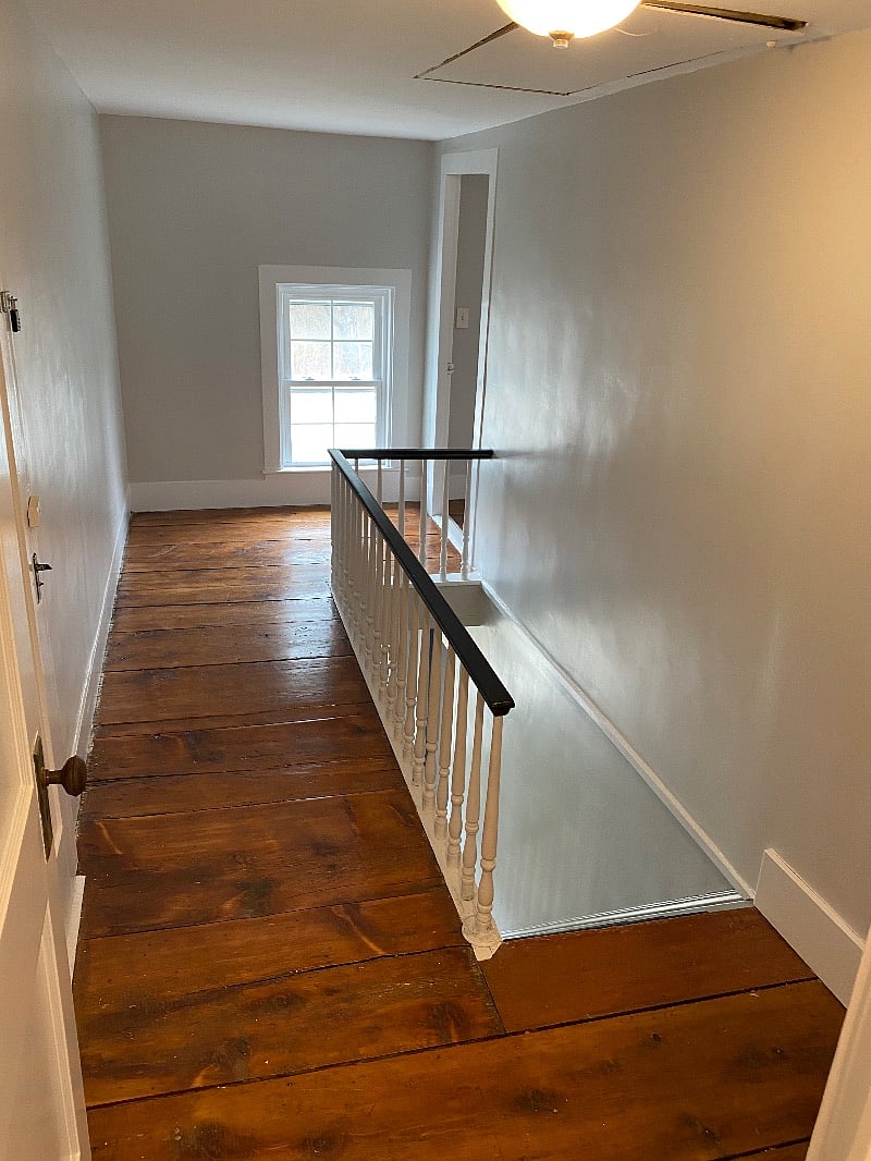 The second floor still has the original amazing wide plank floors that are in incredible condition for their age.