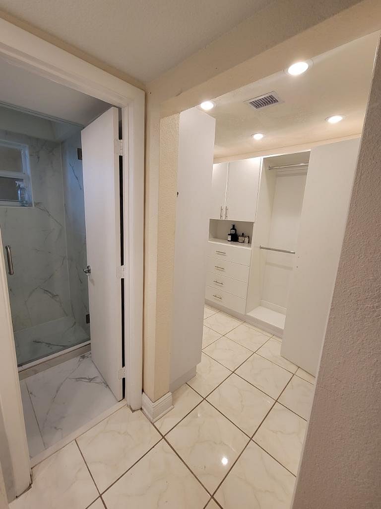 Walk-in closet.
