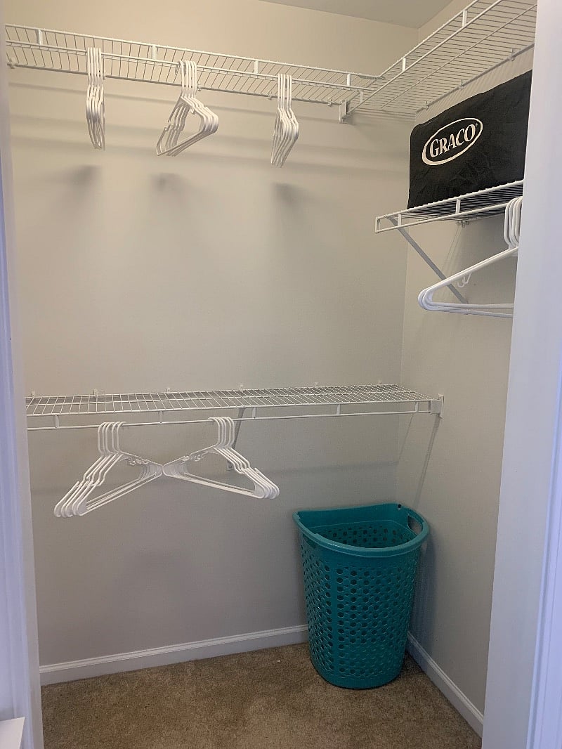 Master walk-in closet 