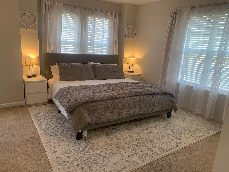3rd floor Master Bedroom.  King sized Tempur-Pedic mattress