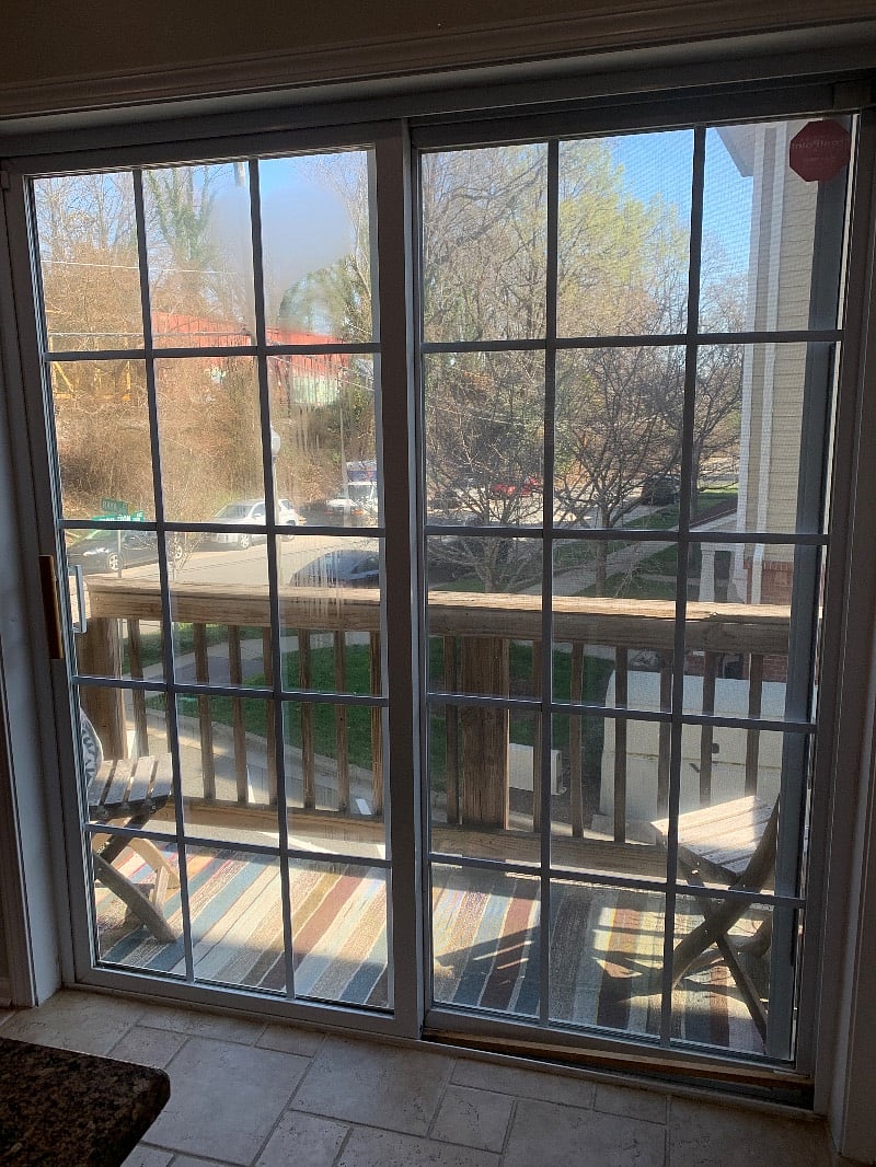 Balcony off kitchen