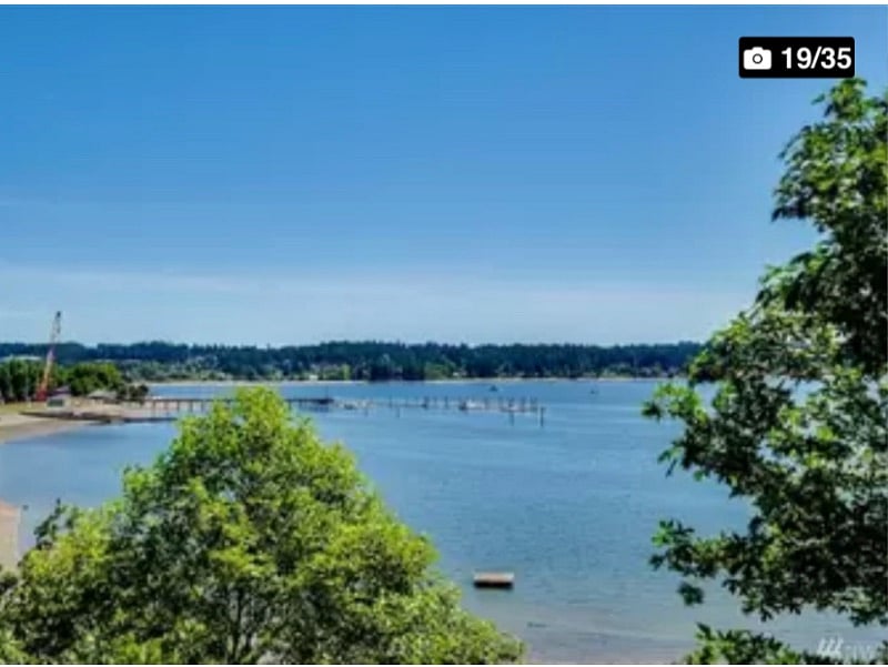 View of Silverdale Waterfront park and marina.