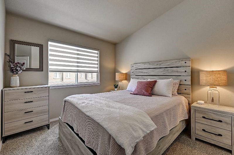 custom blinds in 2nd and 3rd bedroom