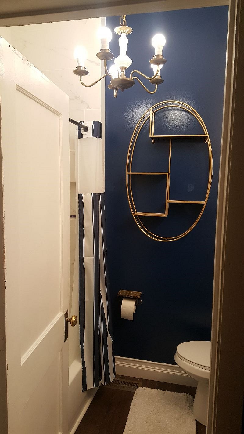 Newly renovated bathroom shared with only one other person