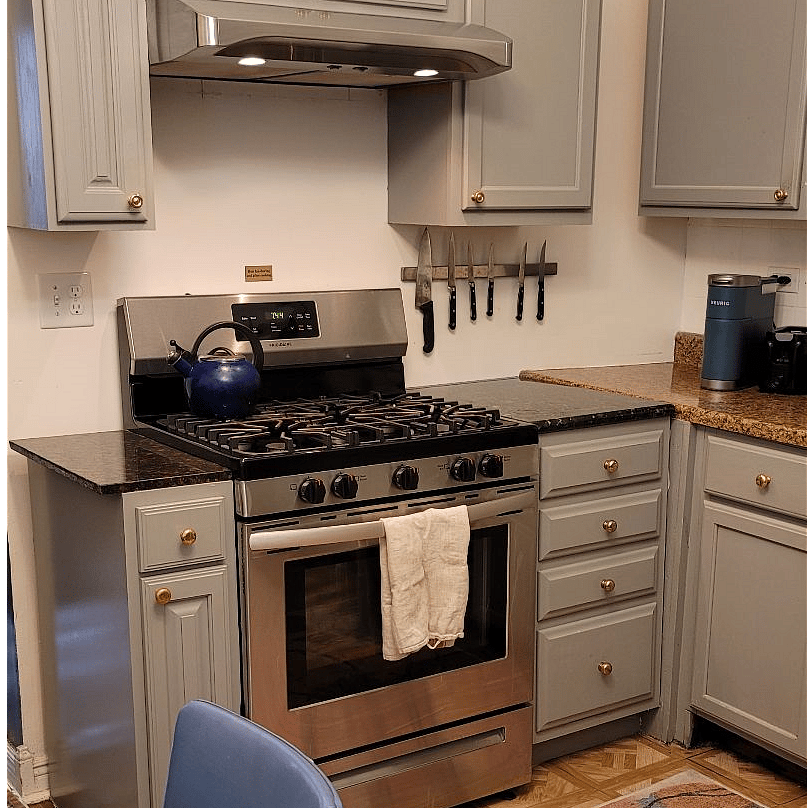 New stainless steel appliances