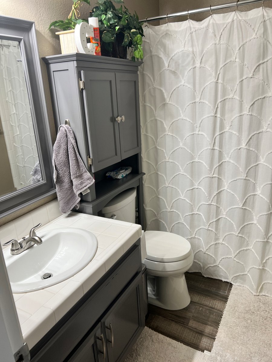 Shared bathroom with another female