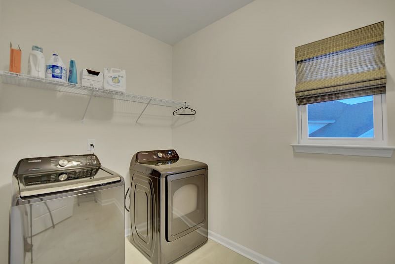 Upstairs laundry room