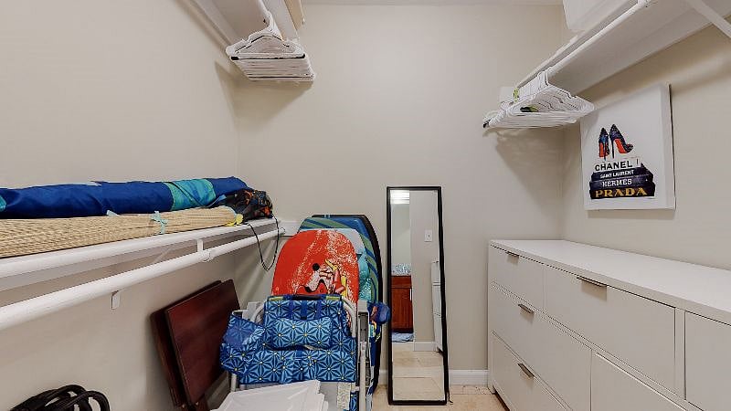 Master walk in closet