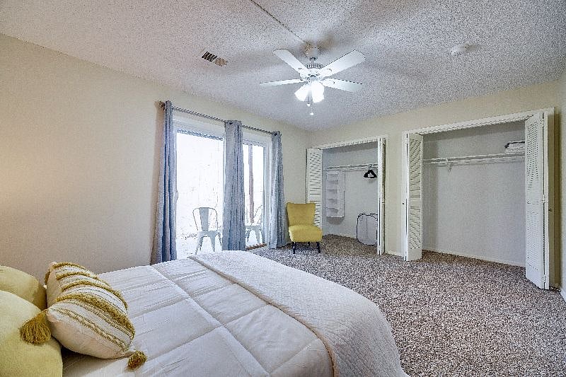 Very spacious, blackout curtains, and has a large closet.