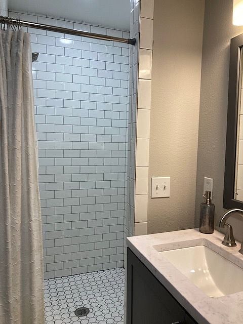 Walk in Shower with tankless hot water heater