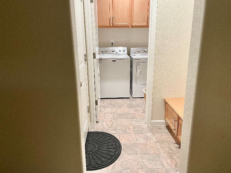 Drop zone located just in front of the laundry room.