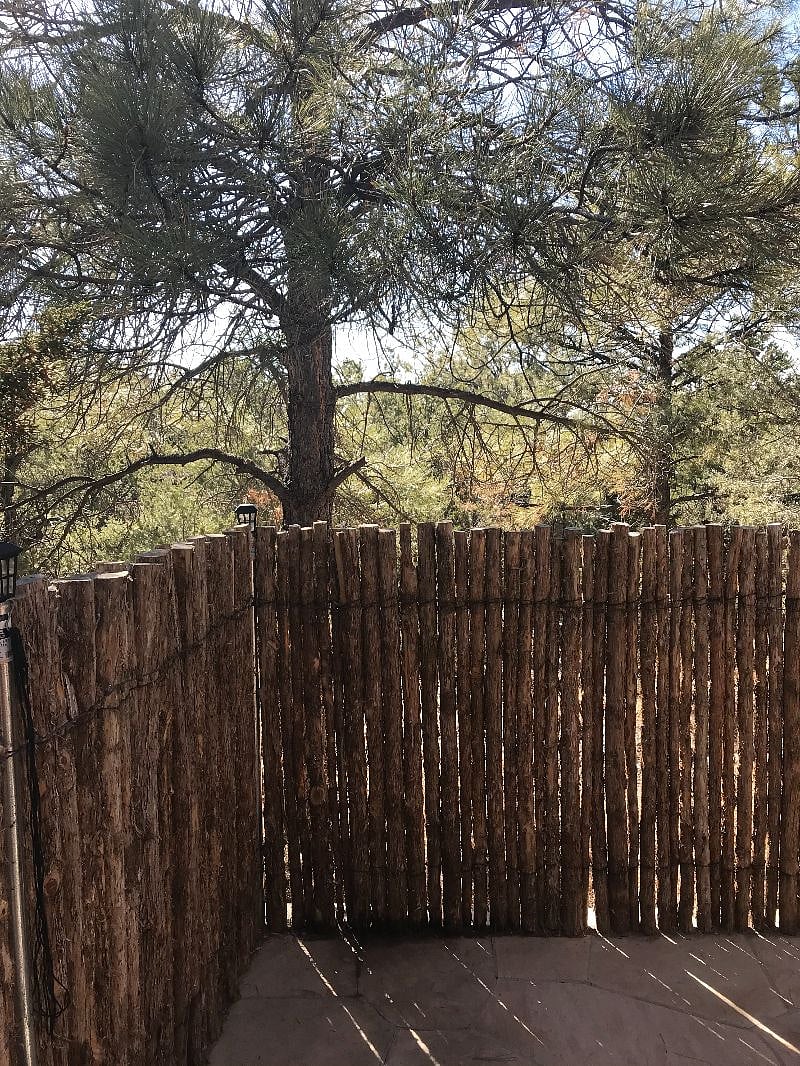 coyote fence around patio