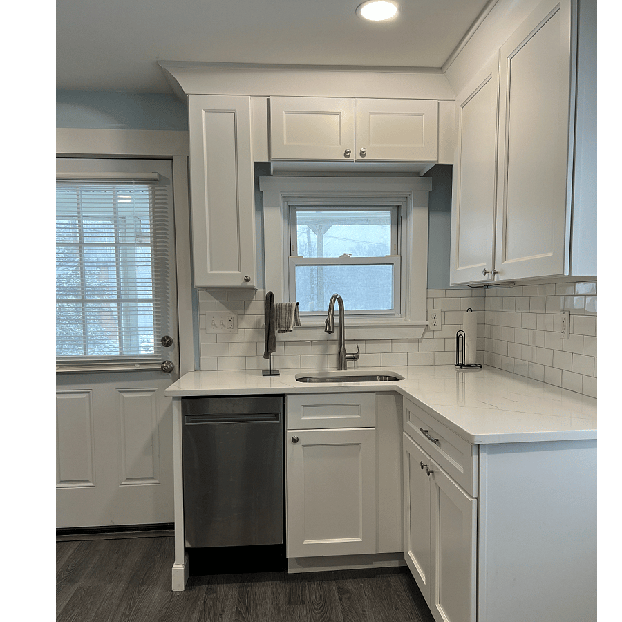 Corian counter and Dishwasher