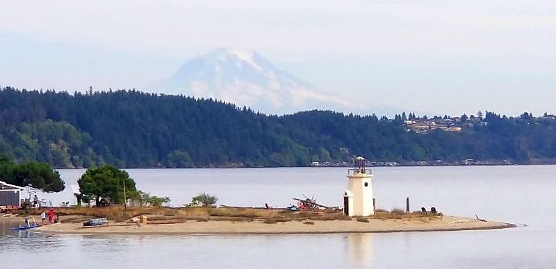 Celebrated Lighthouse Beach in Gig Harbor