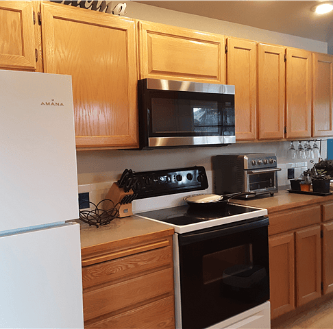 Electric Oven, Fridge, Microwave and Air fryer/toaster oven