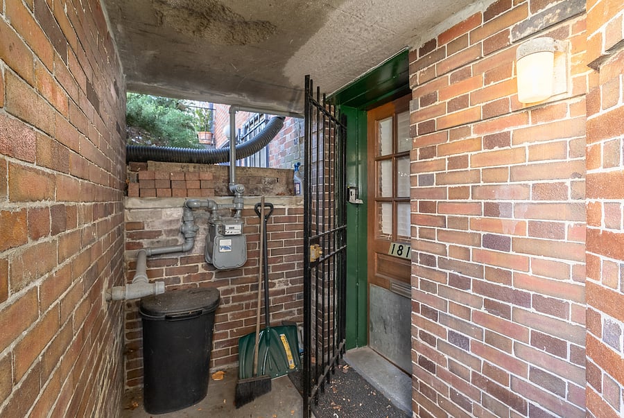 entrance to unit