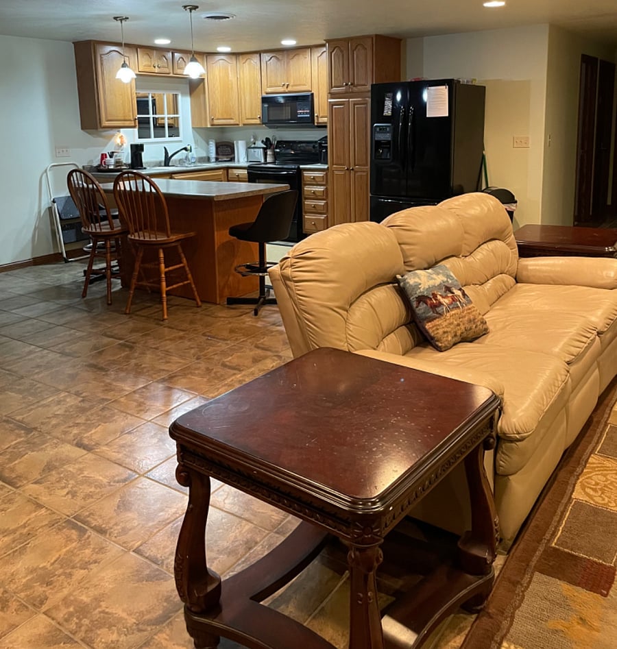 Shared Living & Kitchen area