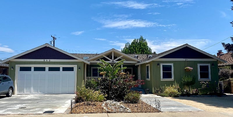 Studio Apartment is new construction that was completed in 2020. It is located on the right side of the main residence the 2 windows facing the front. Once you walk up to the front porch, the white door on the right is the entrance to the apartment. It is attached to the main residence but is 100% it's own unit with it's own address.