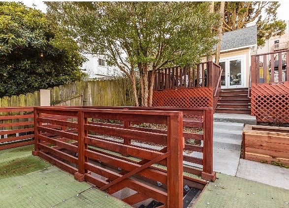 Backyard upper deck